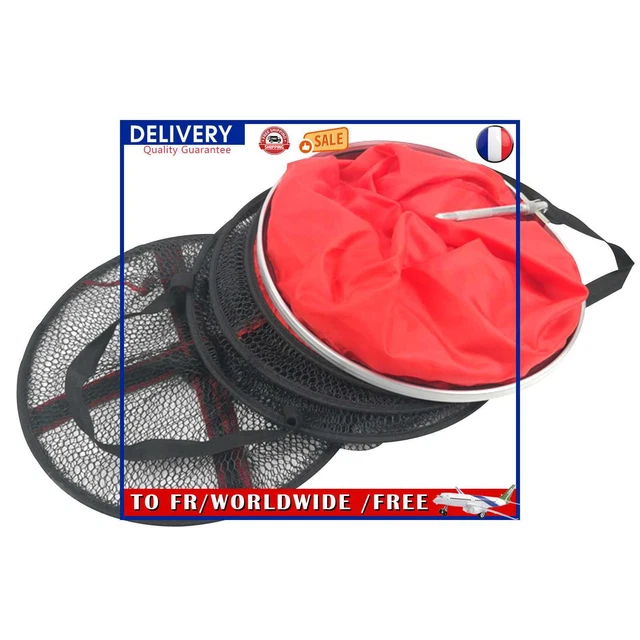 Aluminum Fishing Net Cage Foldable Floating Wire Fish Basket (35cmx2m)