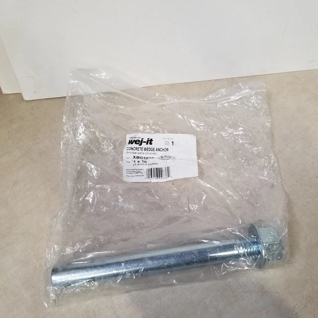 Wejit Concrete Wedge Anchor XBG1010 1 X 10 25.4mm X 254mm