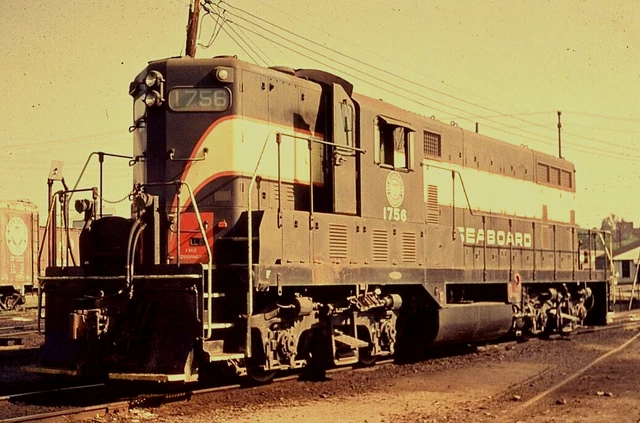 ORIGINAL 1963 RAILROAD SLIDE SAL SEABOARD AIR LINE 1756 Raleigh NORTH CAROLINA