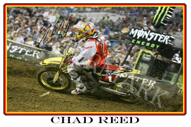 Chad Reed signed 12x18 inch photograph poster- Top Quality