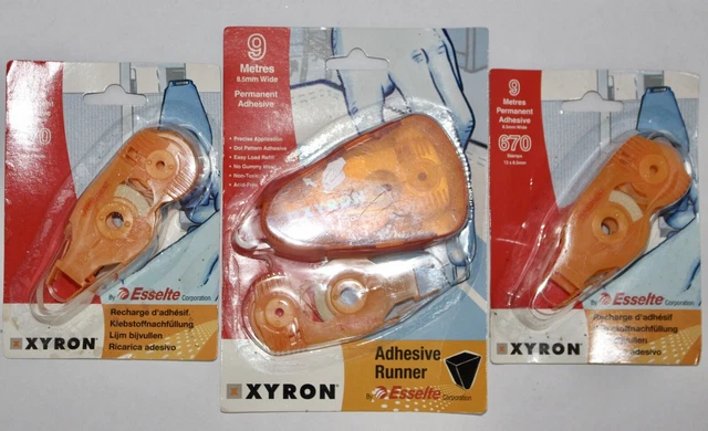Cinta adhesiva permanente Xyron para correr y recargas libro de recortes pegamento para hacer tarjetas
