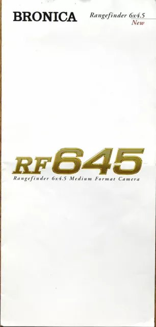 Bronica catalogue RF645 (english)