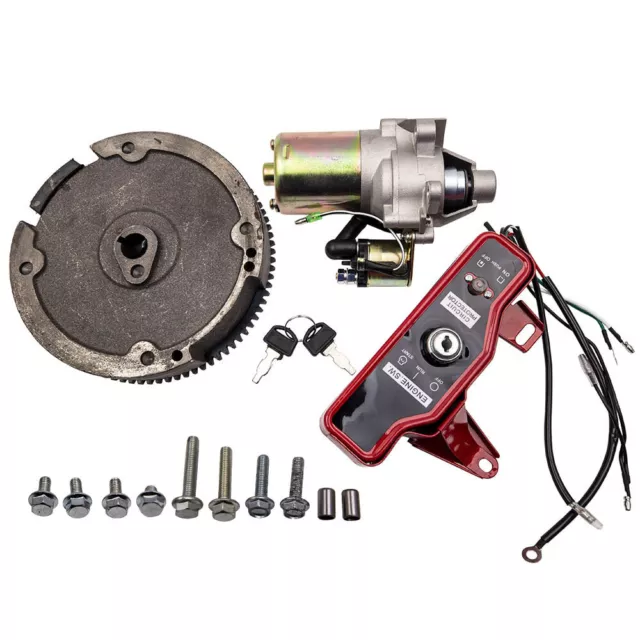 Electric Start Starter FlyWheel Switch Charging Coil Kit for Honda GX160 GX200