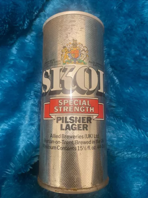 Vintage Skol Special Strength Pilsner Lager Can 1980s / 1970s Original Open Can