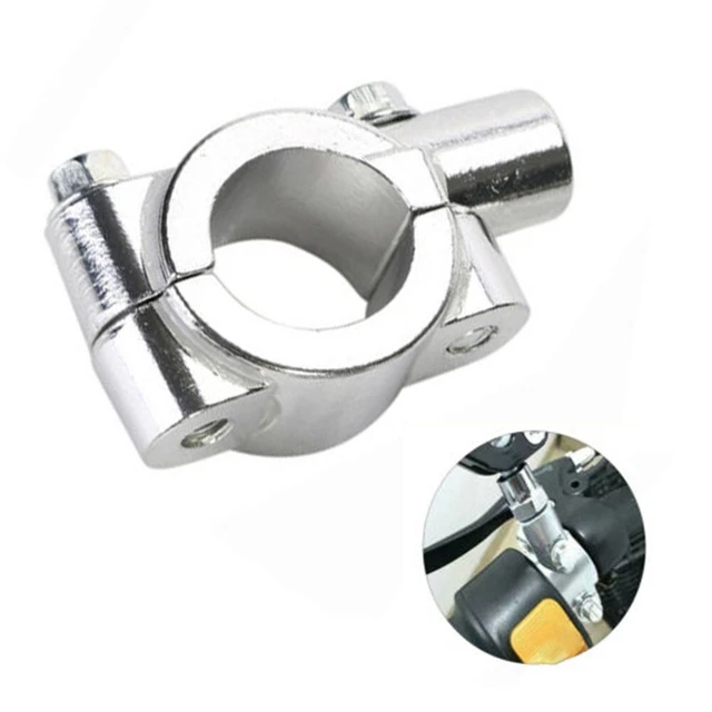 Adaptateur de guidon moto polyvalent aluminium miroirs supports pinces