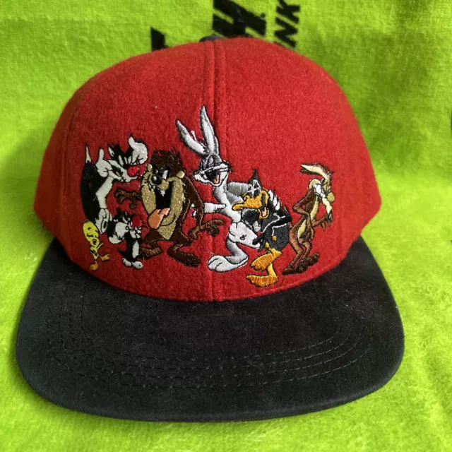 Looney Tunes Warner Brothers Buggs Bunny Taz Sylvester Snapback Cap Hat Wool