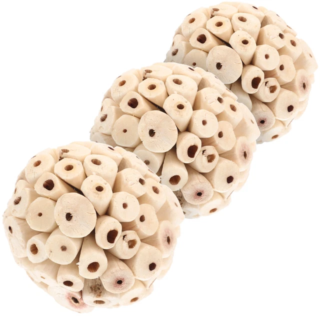 3 Pcs Cockatiel Chew Toys Rabbit Foraging Toy Birds Toys Teething Toy Budgerigar