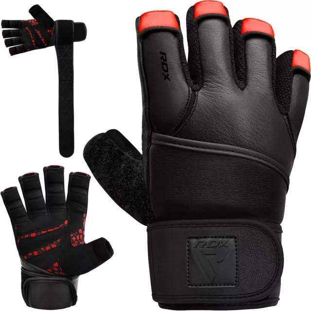 RDX Guantes Gimnasio Levantamiento De Pesas De Body Gym Fitns SP