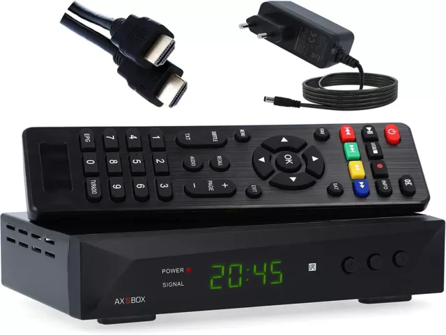 SAT Receiver mit Aufnahmefunktion AX SBOX Timeshift PVR HDMI FULL HD Digital USB