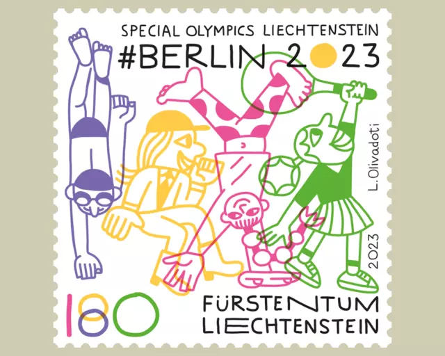 LIECHTENSTEIN 2023 SPECIAL Olympics World Games Berlin 2023 ONE STAMP