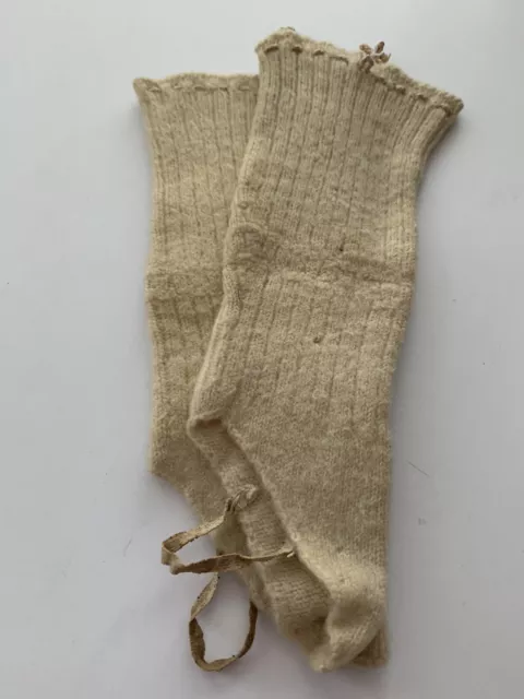 Antique Wool Child's Socks Cute!