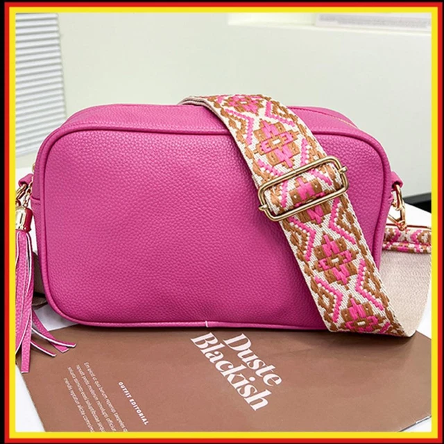 BORSA A TRACOLLA donna pelle PU cinghia larga borsa a tracolla