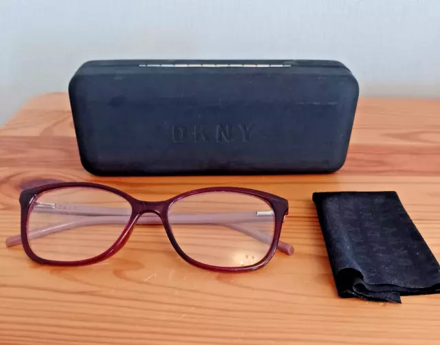 DKNY Glasses Frames And Case Used Reading Glasses Designer