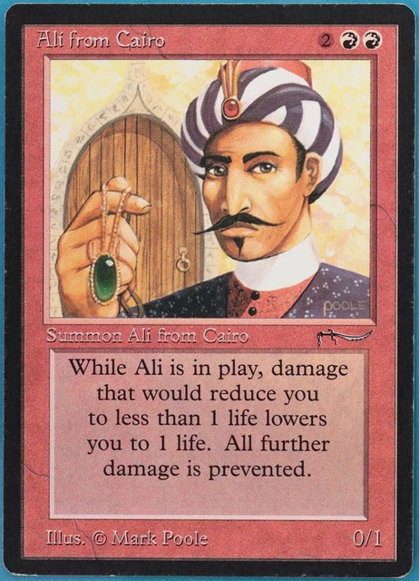 Ali from Cairo Arabian Nights HEAVILY PLD (Reserved List Card) (390882) ABUGames