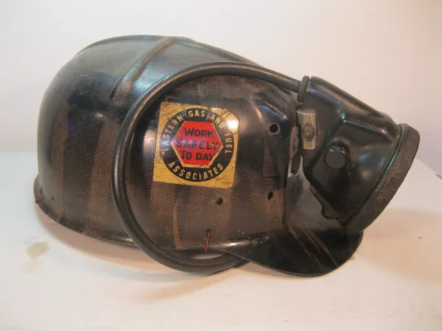 MSA Comfo Cap Tiger Stripe Coal Miner Hard Hat Mining Helmet Edison Safety Lamp