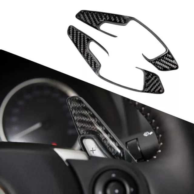 Carbon Fiber Steering Wheel Shift Paddle Shifter Trim For Lexus NX 200 200T 300H
