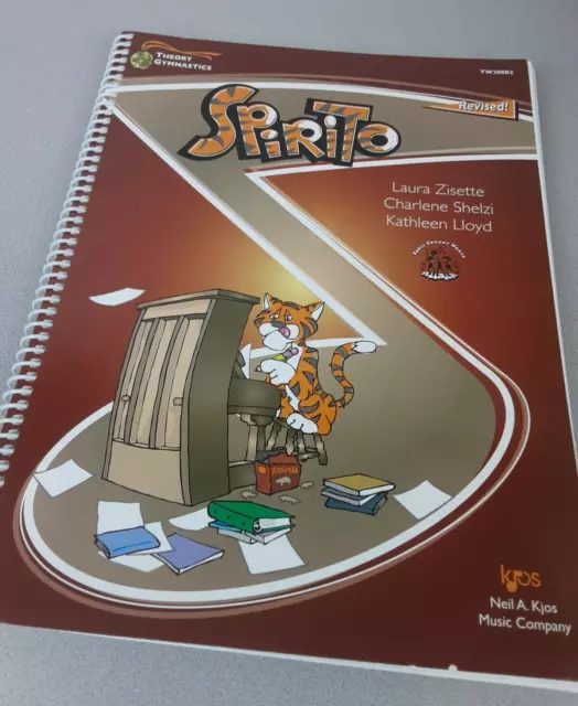 TW200B2 Theory Gymnastics Spirito Revised Spiral Bound Kids Music Book - New