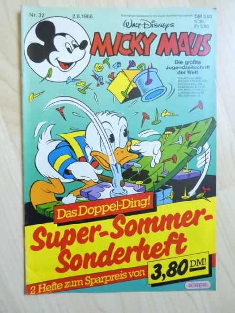 Walt Disneys Micky Maus Heft Nr. 32 vom 2.8.1986