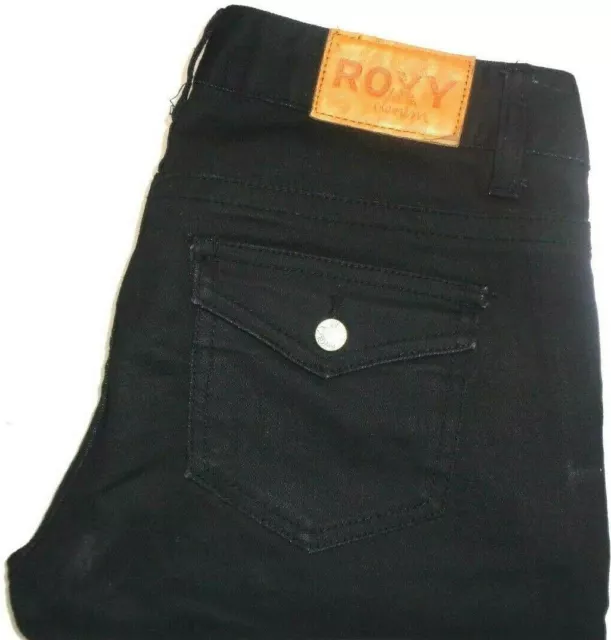 Roxy Womens Size 8 Measured W28 X L32 Slim Leg Black Denim Jeans