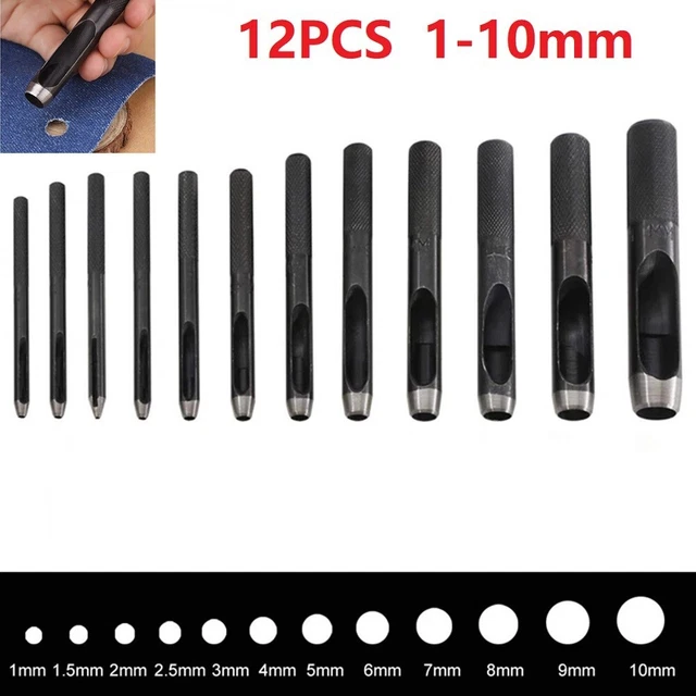 Nuevo Práctico Agujero Agujero Cinturón de Reloj 1 Mm-10 Mm 1 Juego Artesanía