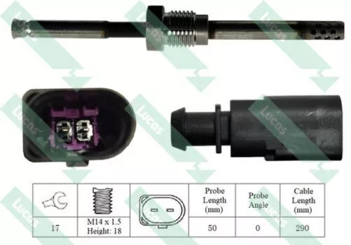 Échappement Gas Capteur Température Lucas LGS7085 Remplacement