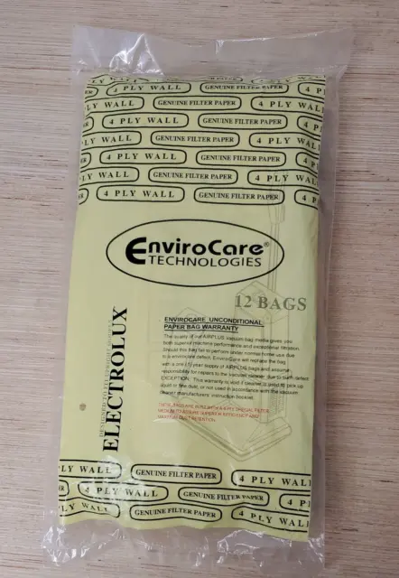 Envirocare Electrolux Upright Vacuum Cleaner Bags STYLE U Lot of 12