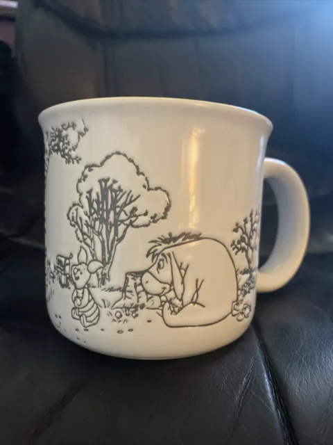 Disney Winnie the Pooh Large Coffee Mug Do Nothing Piglet Tigger Eeyore Ceramic 3