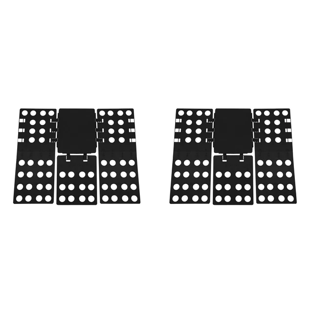 Supporto tessuto in plastica organizer scheda indumento pieghevole strumenti di stoccaggio (nero)