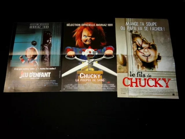 JEU D'ENFANT 1 . 2 . 3  ! child's play chucky affiche cinema epouvante