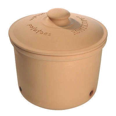Römertopf HAUSRAT Vorratsdose Kartoffeln ø20cm weiß