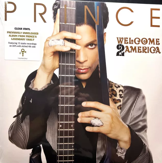 Prince 2xLP Welcome 2 America - Limited Edition, Clear Vinyl