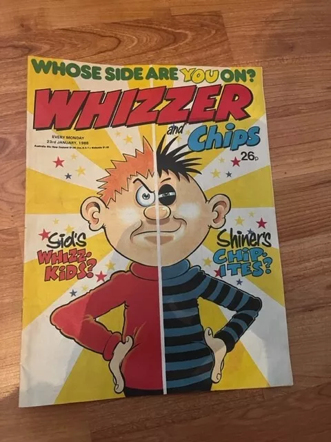 Whizzer And Chips Comic - 23rd January 1988 - Vintage comic