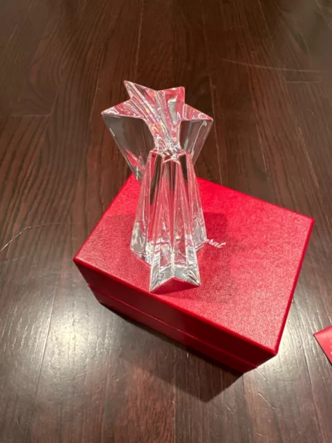 BACCARAT Crystal SHOOTING STAR Paperweight Trophy 4.25" 2.75" BRAND NEW IN BOX!