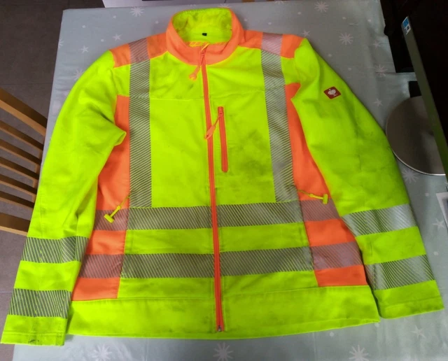 XL HIGH VIS SOFT SHELL JACKET YELLOW class 3 Engelbert Strauss