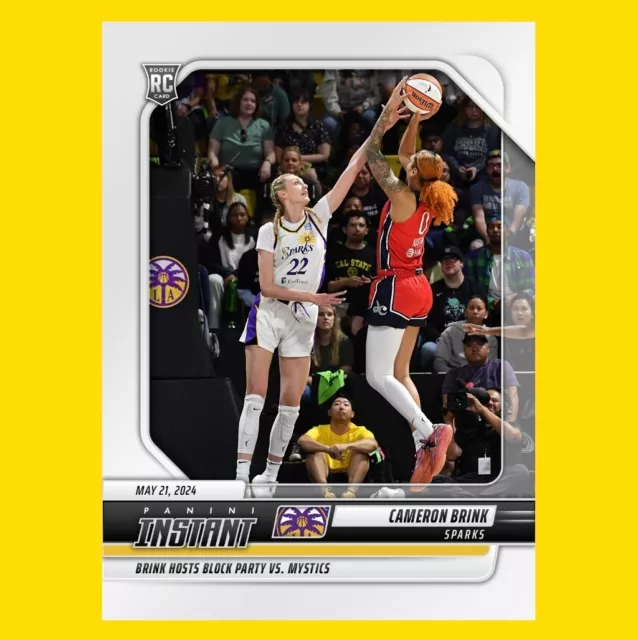 2024 PANINI INSTANT WNBA Cameron Brink ROOKIE CARD Los Angeles Sparks