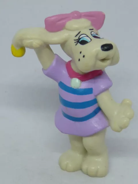 Figurine Ancienne Pvc Plastique Tonka Pound Puppies Chien Danseuse