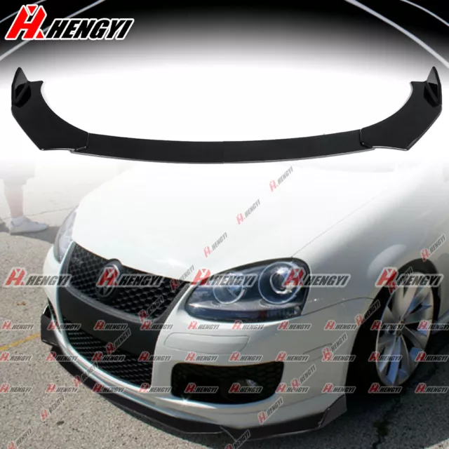 GLOSS BLACK FRONT Bumper Chin Lip Spoiler For 20052010 VW Golf GTI MK5