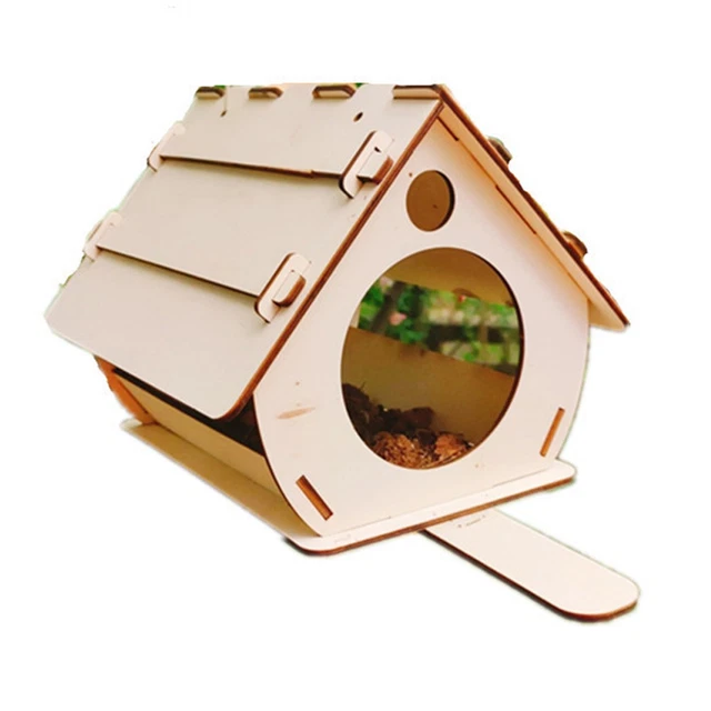 Nichoir à Construire Et Peindre – Kit DIY 2 Pièces En Bois Avec Peintures Et Pinceaux