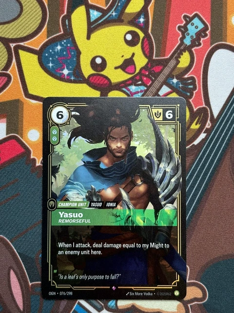 YASUO REMORSEFUL RARE 076/298 Origins Riftbound Karten NM EUR 3,98 ...