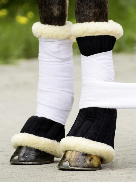 Busse Under-Bandage Leg Wraps, Fur-Trimmed, For Training, Travel, Stable SALE!