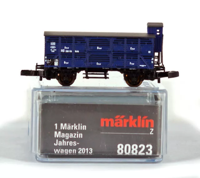 MARKLIN Z Gauge MINI-CLUB 80823 Type VH 14 livestock car Magazin Annual car 2013