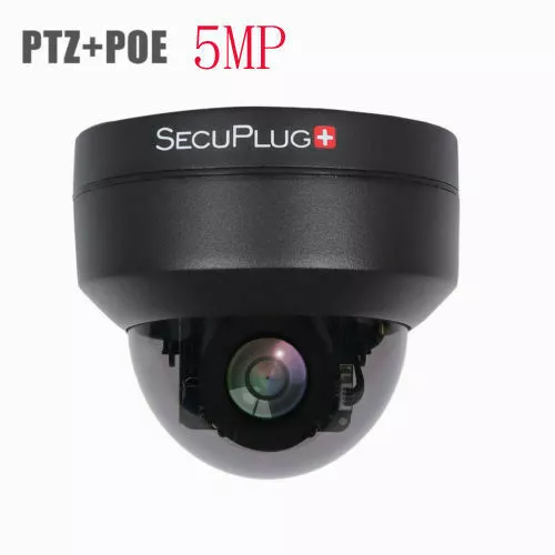 5MP MINI PTZ IP Camera HD 2560x1920 Pan/Tilt 4X Zoom IR Dome POE 2.8-12MM Neu