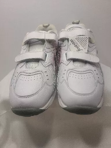 MENS EZ STRIDER Ultra Zorb Walking Shoes Sz 8.5W White Hook Loop