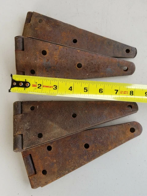 4 16" BARN DOOR Hinges Heavy Duty RUSTIC Antique Architectural  S#C2 7