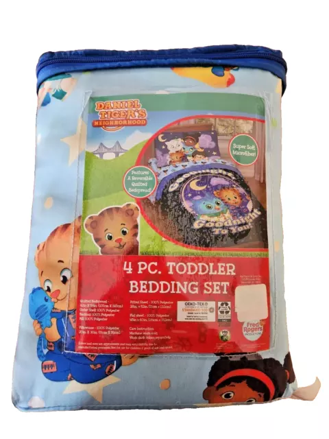 Daniel Tiger 4 piece Toddler Bedding Set. New in package