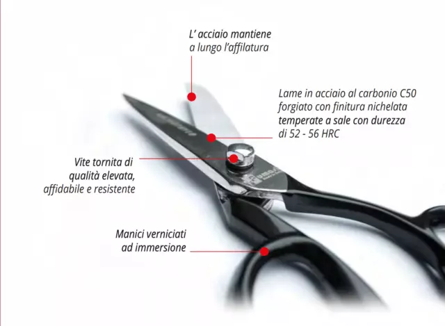 Tijeras Fumasi Professional Instrumentos Por Gimap Multiuso Un CARBONIO8" 205MM. 2