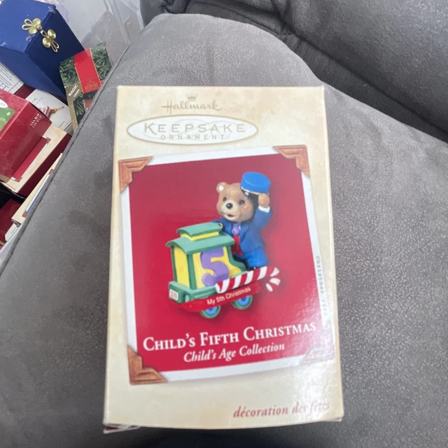 HALLMARK CHILD'S FIFTH Christmas Child's Age Collection Keepsake