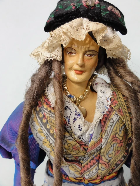 Santon Carbonel Terre Cuite Ancien – Barthoumie, 6 Cm, Belle Patine