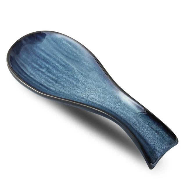 Ceramic Spoon Rest for Stove Top, Porcelain Spoon Holder for Kitchen ...