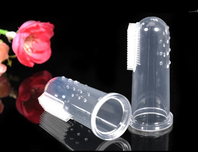 1Pc Super Soft Pets Finger Toothbrush Cat Dog Teeth Brush Bad Breath Oral Clean